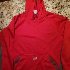 New Balance - Men’s Logo Red Performance Hoodie (Size: XL) 100% Polyester